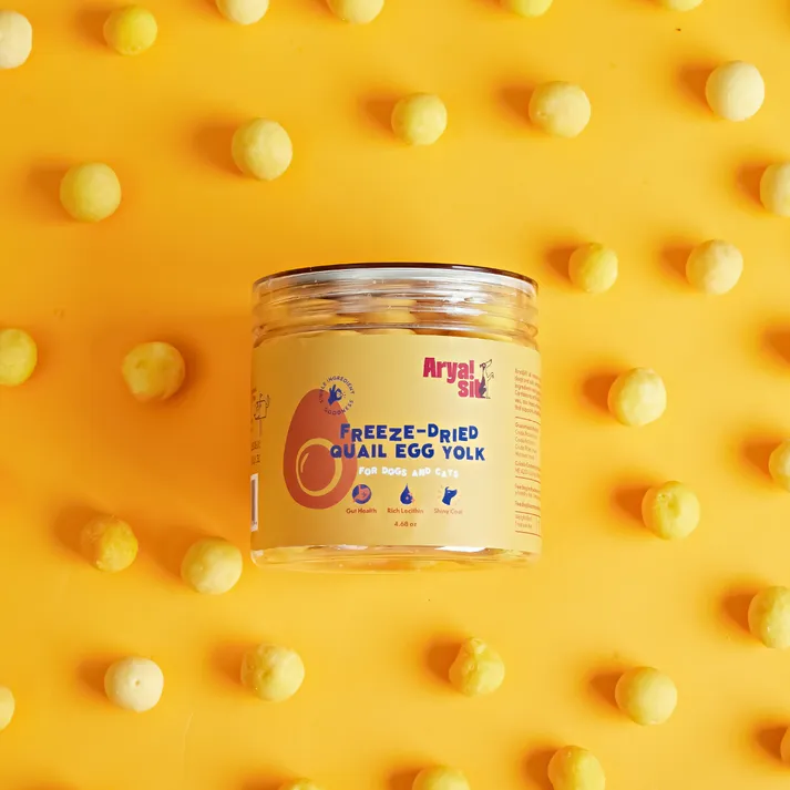 Arya Sit Freeze-Dried Quail Egg Yolk for Dogs and Cats