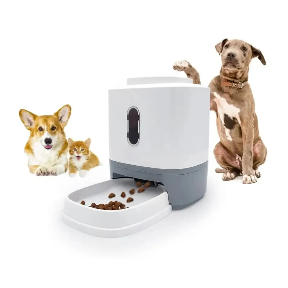 Automatic Non-slip Dry Food Dispenser for Small Medium Breed Dog Feeder Bowl