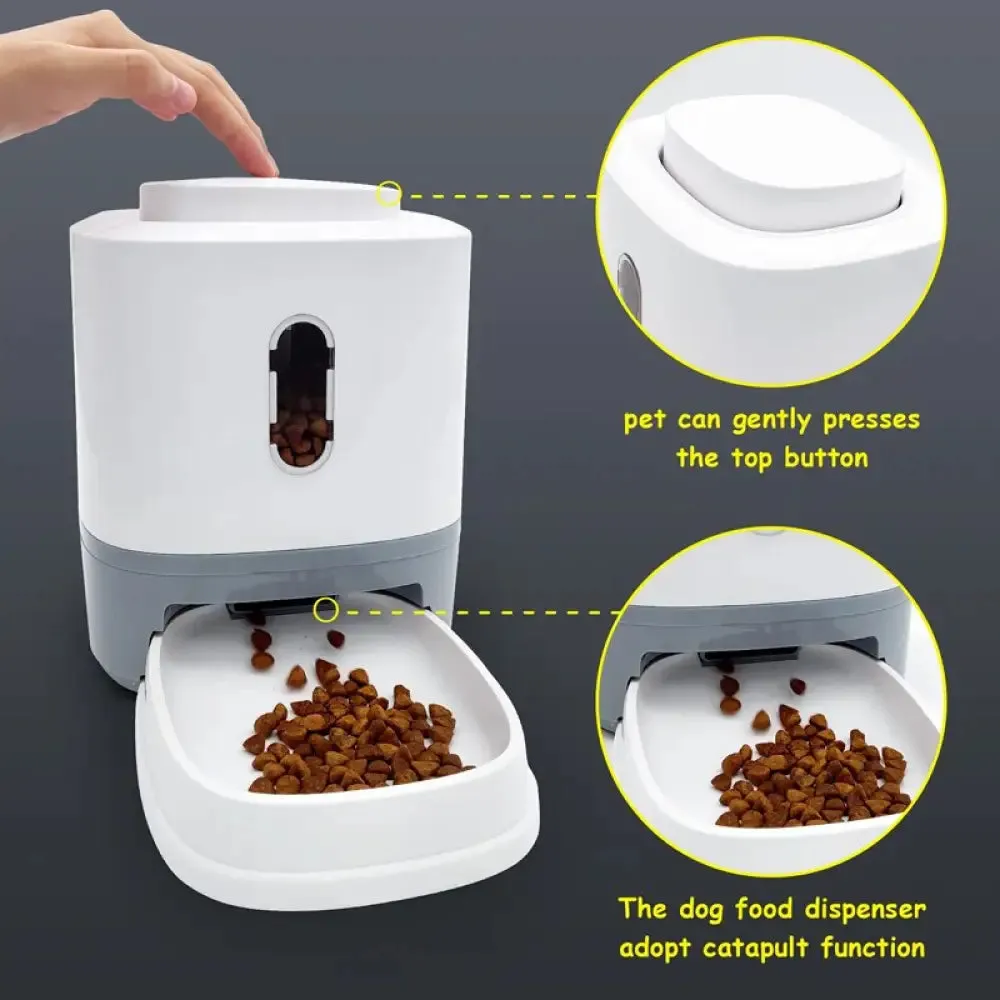 Automatic Non-slip Dry Food Dispenser for Small Medium Breed Dog Feeder Bowl