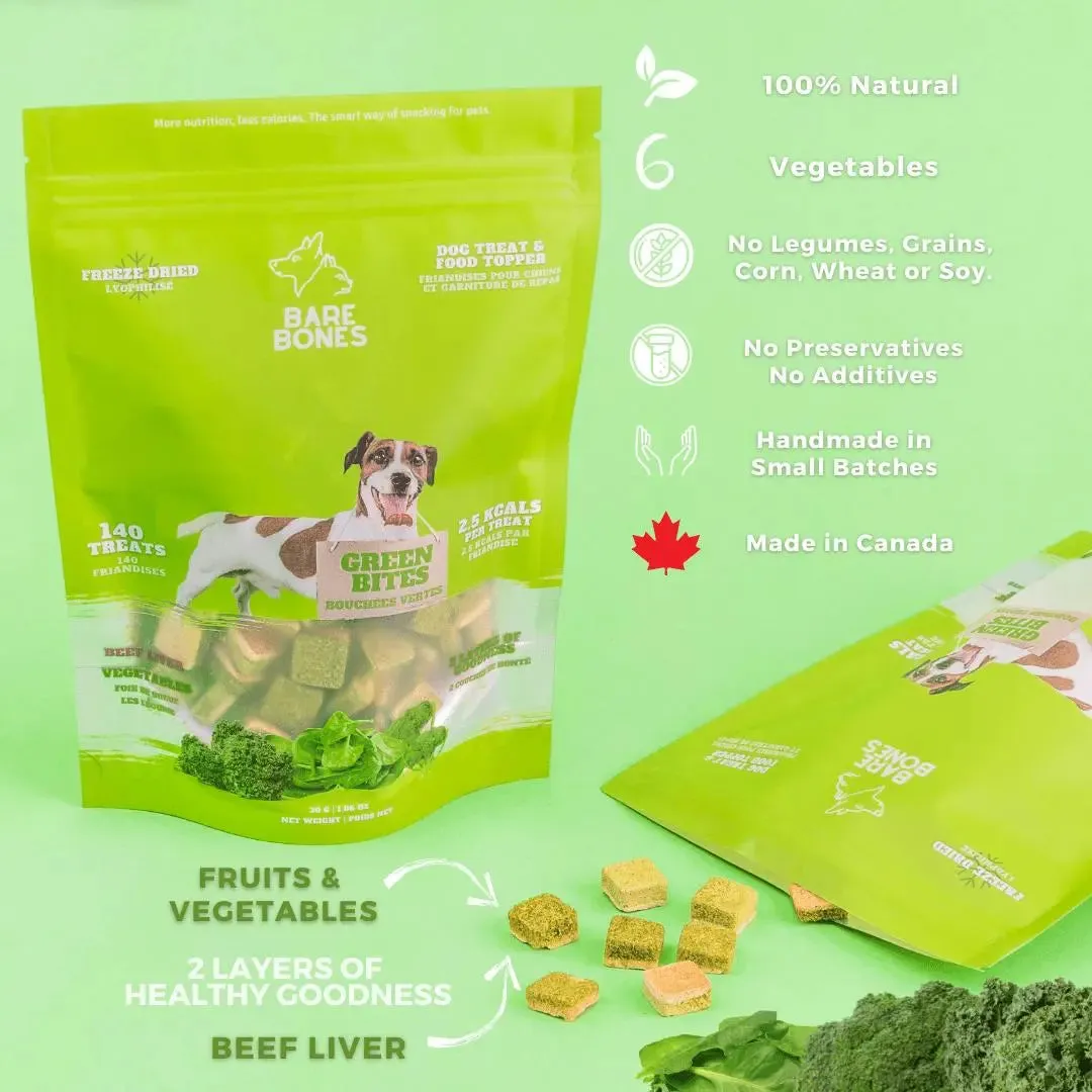 BARE BONE- GREEN BITS - LIVER TREATS