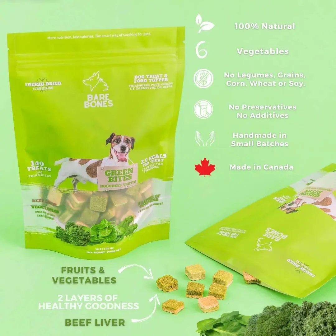 BARE BONE- GREEN BITS - LIVER TREATS