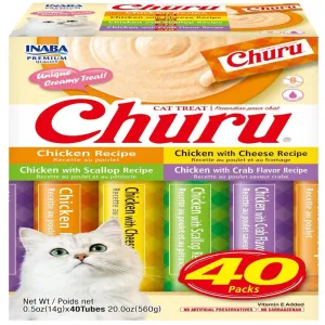 Churu Lickable Cat Treats Chicken 0.5 Oz 40 Tubes