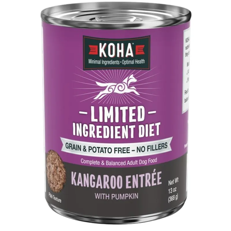 Koha Limited Ingredient Diet Grain Free Kangaroo Wet Dog Food 13oz