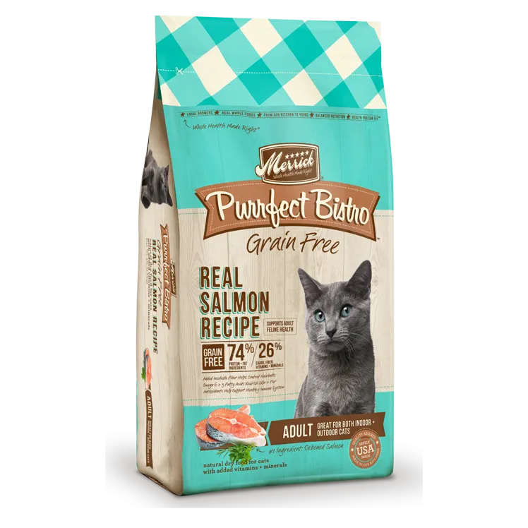 Merrick Purrfect Bistro Grain Free Real Salmon Recipe Dry Cat Food