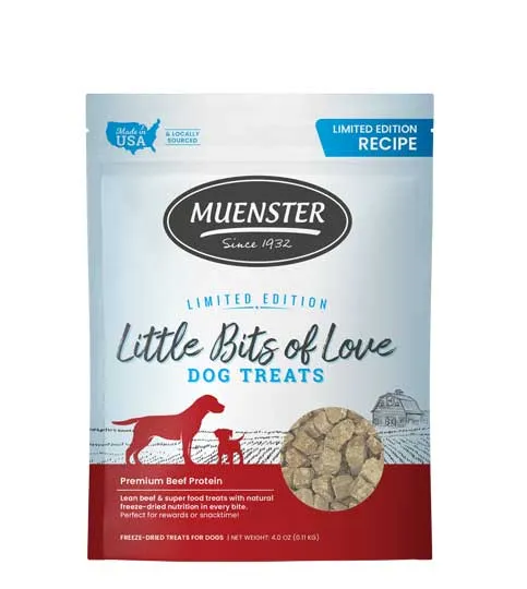 Muenster (Freeze-Dried) Limited Edition Little Bits of Love - Premium Beef