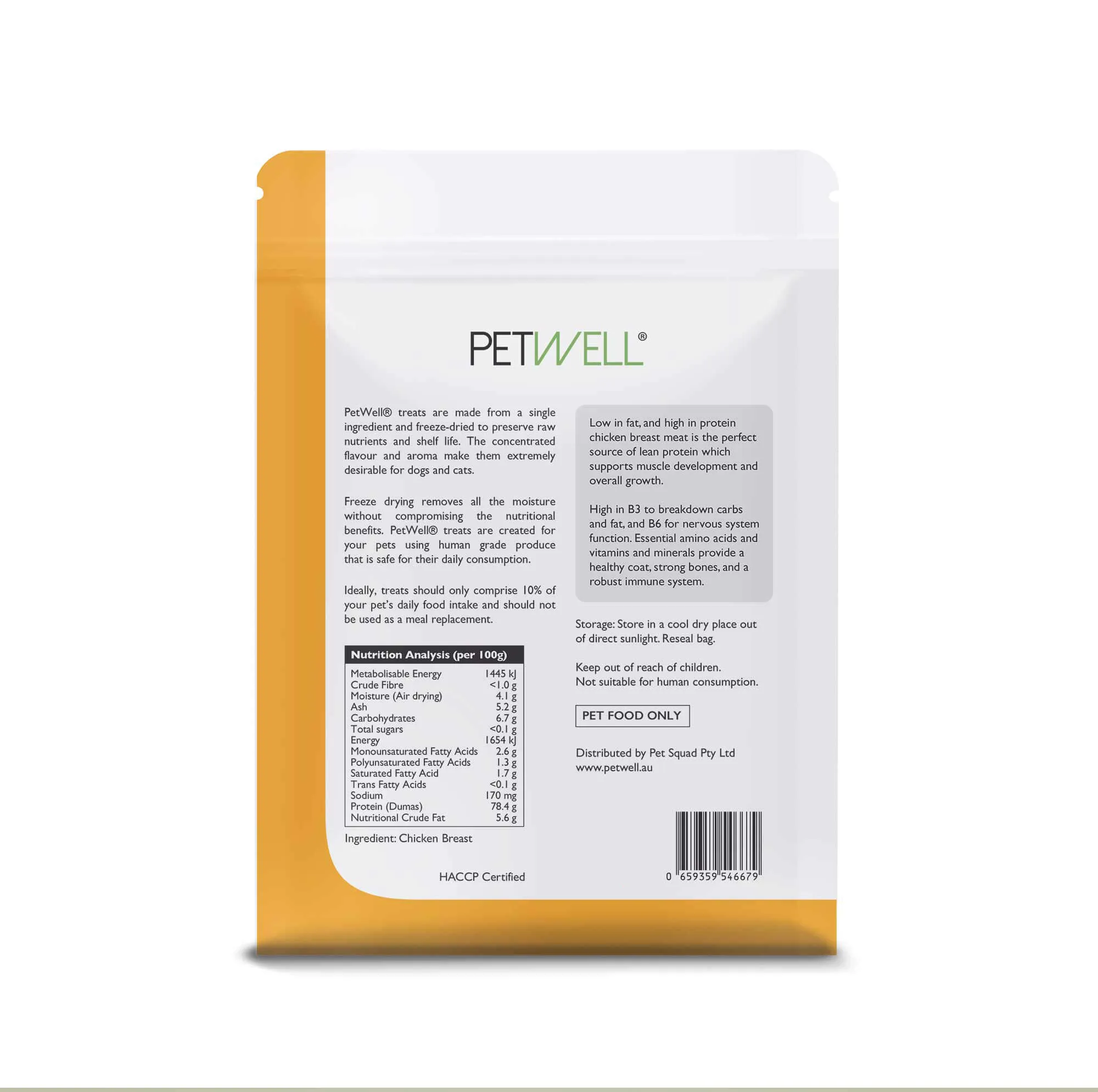 PetWell Freeze Dried Chicken Breast