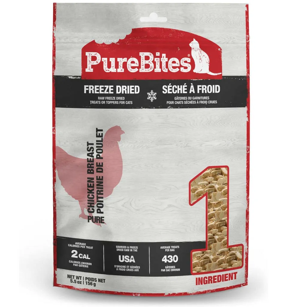 PureBites Freeze Dried Chicken Breast Treats for Cats