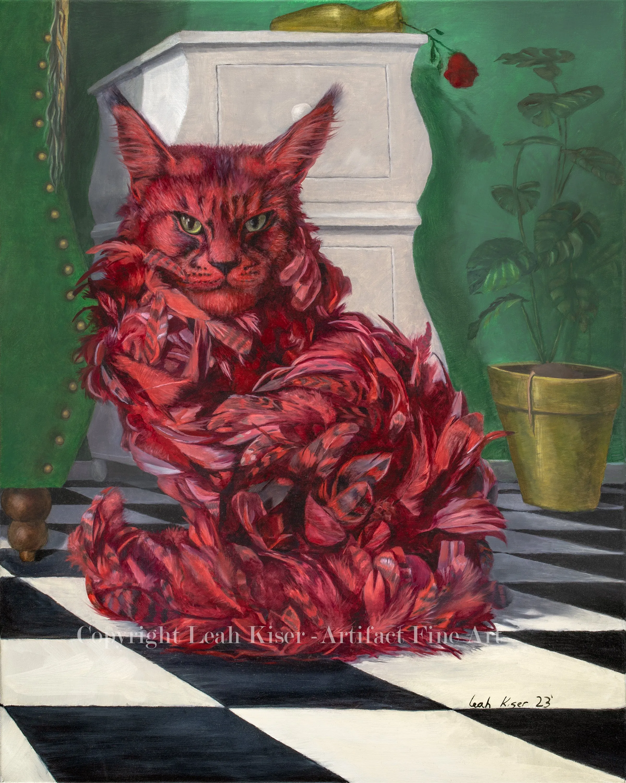"Red With Rage" Original Painting