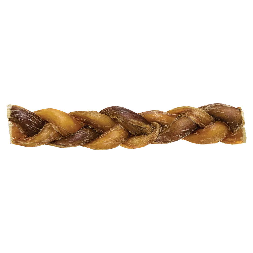 Redbarn Odor-Free Braided Bully Stick Dog Treat, 7in