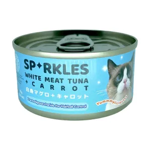 Sparkles White Meat Tuna   Carrot Canned Cat Food 70g x 24