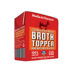 Stella & Chewy's Broth Topper Grass Fed Beef Dog Food Topper 11 oz.