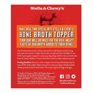 Stella & Chewy's Broth Topper Grass Fed Beef Dog Food Topper 11 oz.