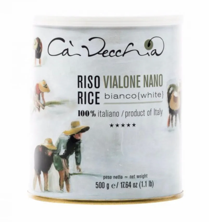 Vialone Nano Rice Risotto 500g Ca' Vecchia Premium Quality Rice (2-Can Pack